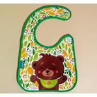 Нагрудник для кормления M&B «Мишка» непромокаемый на липучке, с карманом - Фото 11