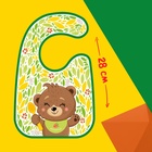 Нагрудник для кормления M&B «Мишка» непромокаемый на липучке, с карманом - Фото 4