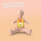 Нагрудник для кормления M&B «Лисенок» непромокаемый на липучке, с карманом - Фото 10