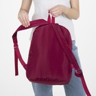 Рюкзак школьный с водонепроницаемым замком, цвет бордовый - Фото 3