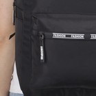 Рюкзак школьный с водонепроницаемым замком, цвет чёрный - Фото 2