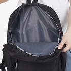 Рюкзак школьный с водонепроницаемым замком, цвет чёрный - Фото 4