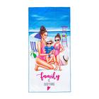 Полотенце пляжное в сумке Этель «Family» 70х140 см, микрофибра - фото 21078334