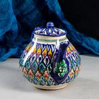 Чайник заварочный Риштанская Керамика «Орнамент», 1.6 л, синий - Фото 2