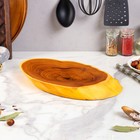 Блюдо-спил для подачи "Олива", 25-30 х 25-30 см, массив оливы, микс - Фото 3