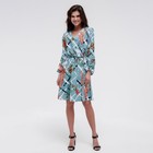 Платье женское MIST на запахе, р-р 40-42, бирюза - фото 809437847