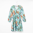 Платье женское MIST на запахе, р-р 40-42, бирюза - фото 809437851