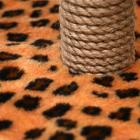 Когтеточка малая "Арена" с игрушкой, 40 х 40х 55 см, джут, леопард - Фото 7