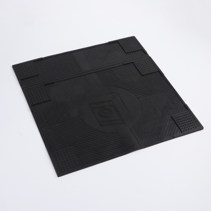 Коврик антивибрационный 65×62×0,7 см, цвет чёрный - фото 1885035989