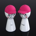 Набор для соусов и масел 100 мл "Смешной человечек", 2 шт, цвет малиновый - Фото 1