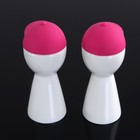 Набор для соусов и масел 100 мл "Смешной человечек", 2 шт, цвет малиновый - Фото 2