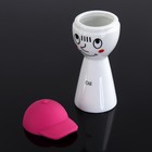 Набор для соусов и масел 100 мл "Смешной человечек", 2 шт, цвет малиновый - Фото 3