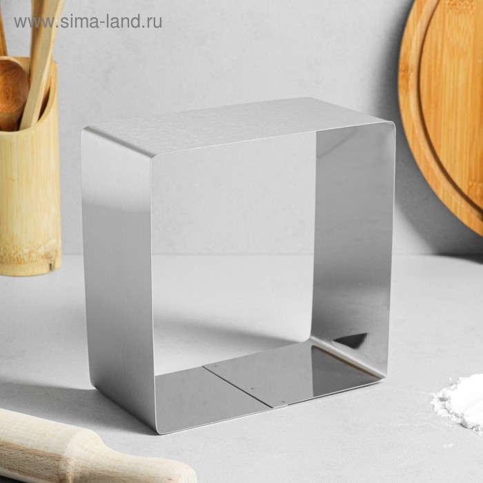 Форма для выпечки и выкладки "Квадрат", H-8,5 см, 16 х 16 см - Фото 1