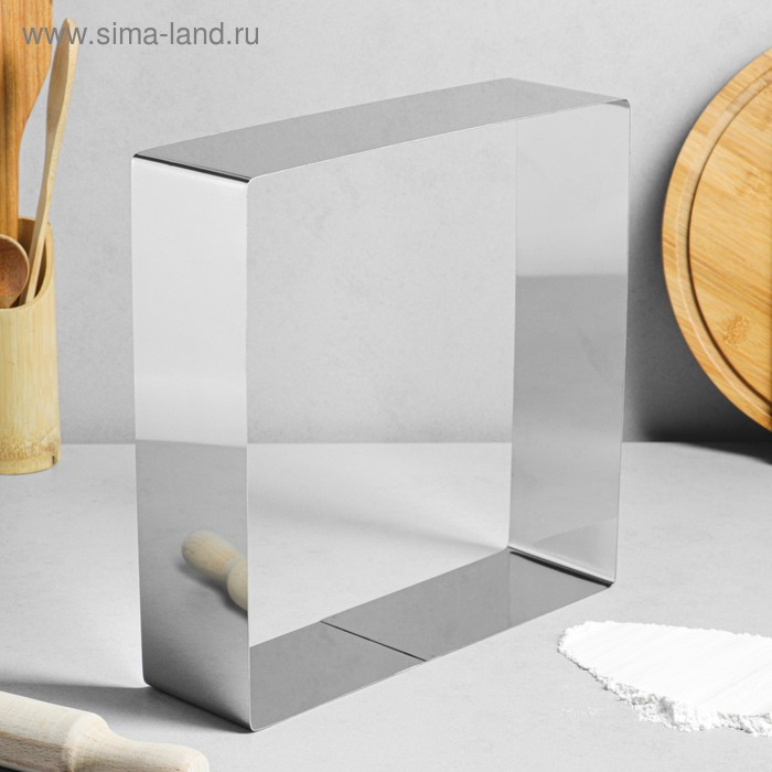 Форма для выпечки и выкладки "Квадрат", H-8,5 см, 28 х 28 см - Фото 1