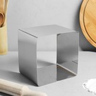 Форма для выпечки и выкладки «Квадрат», h=12 см, 14×14 см, нержавеющая сталь - Фото 1