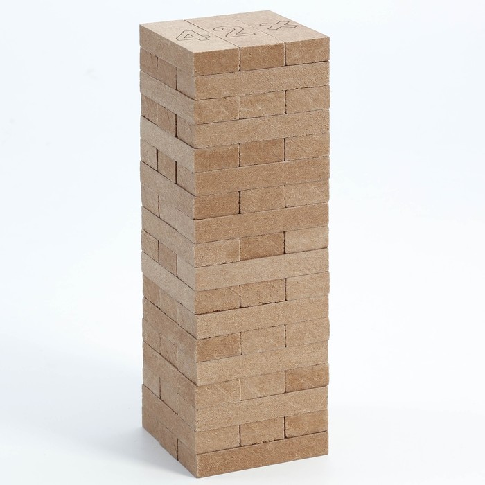 Игра Падающая башня 3в1 "ДЖАНГА МЕМОРИ ВЕСЁЛЫЙ СЧЁТ",  54 бруска 5110305