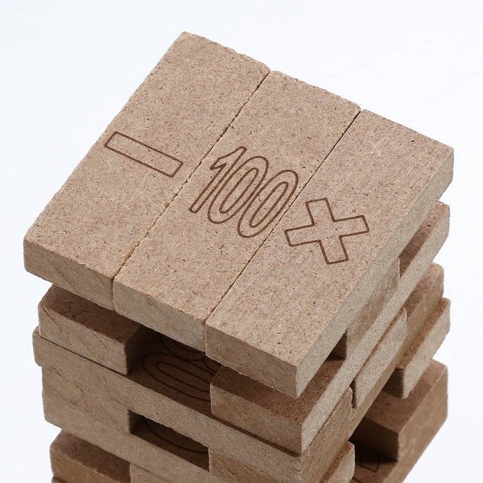 Игра Падающая башня 3в1 "ДЖАНГА МЕМОРИ ВЕСЁЛЫЙ СЧЁТ",  54 бруска 5110305