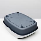 Туалет универсальный с бортом,  62 х 44 х 24 см серый - фото 24438645