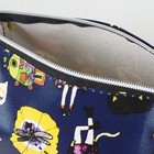 Косметичка-сумочка, отдел на молнии, цвет синий - Фото 4