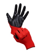 Перчатки садовые, нейлоновые, с резиновым обливом, размер 10, чёрно-красные, Greengo - Фото 10