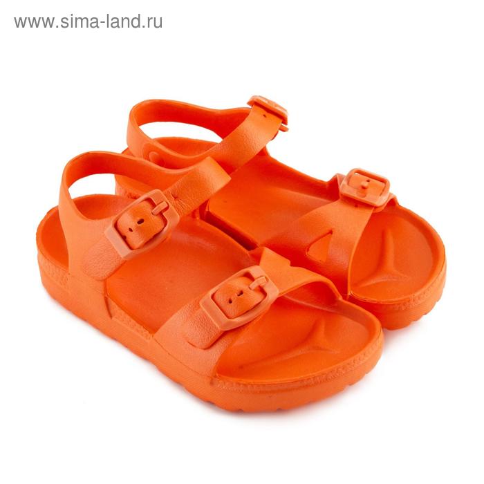 Сандалии детские, цвет оранжевый, размер 24 - Фото 1