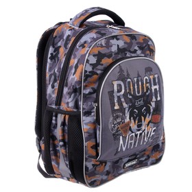 

Рюкзак школьный Erich Krause ErgoLine 15L, 39 х 28 х 14 см, эргономичная спинка, Rough Native 49466