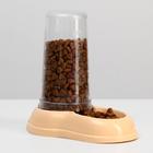 Автопоилка/автокормушка 0,6 л, бежевая - Фото 1