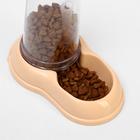 Автопоилка/автокормушка 0,6 л, бежевая - Фото 2