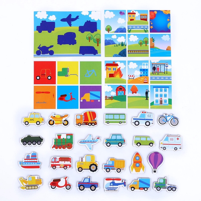Развивающий набор лото «Изучаем транспорт» - Фото 1