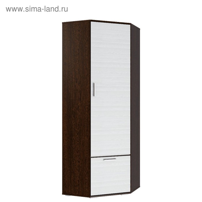 Шкаф угловой «Ника», 701×354×2032 мм, цвет венге/лоредо - Фото 1