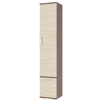 Шкаф бельевой «Ника», 500×354×2032 мм, цвет ясень шимо светлый/ясень шимо тёмный