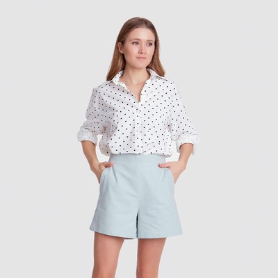 Шорты женские MINAKU: Enjoy цвет голубой, р-р 46