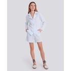 Блуза женская с воротником MINAKU: Enjoy цвет светло-голубой, р-р 52 - фото 809296903