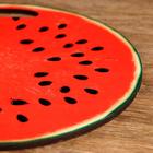 Доска разделочная сувенирная «Арбуз в разрезе», 25.5 см, круглая - Фото 2