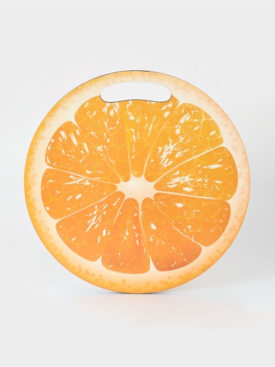 Доска разделочная сувенирная Дарим Красиво «Апельсин в разрезе», 25.5 см, круглая, дерево, оранжевая