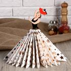 Салфетница фигурка Дарим Красиво «Девушка танцовщица с розой», дерево, разноцветная - Фото 1