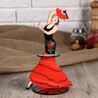 Салфетница фигурка Дарим Красиво «Девушка танцовщица с розой», дерево, разноцветная - Фото 2