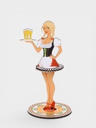 Салфетница фигурка Дарим Красиво «Девушка официантка с пивом с косами», дерево, цветная наклейка - Фото 2