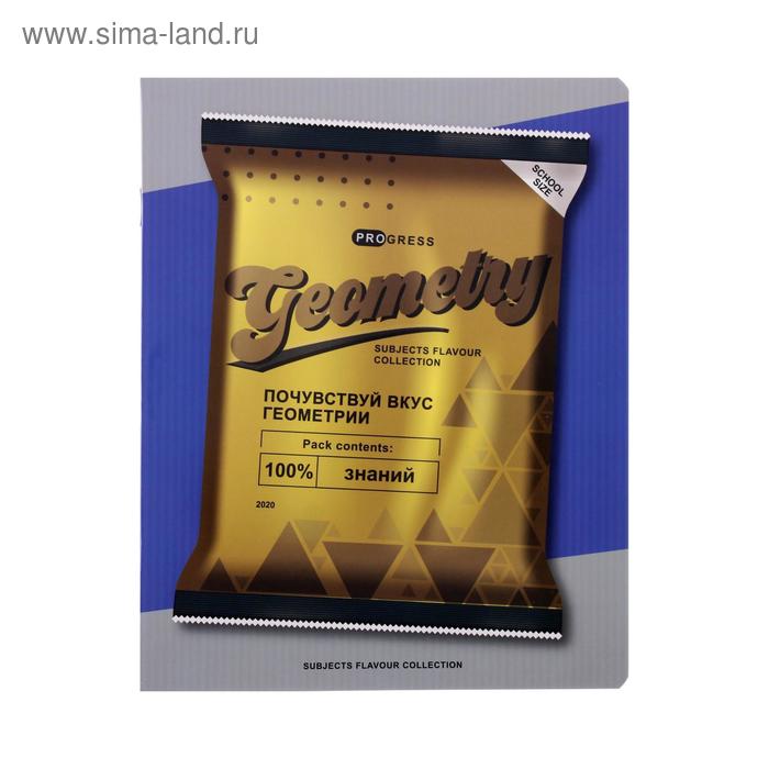 Тетрадь предметная «Пачки чипсов», 48 листов в клетку «Геометрия», обложка мелованный картон, УФ-лак - Фото 1