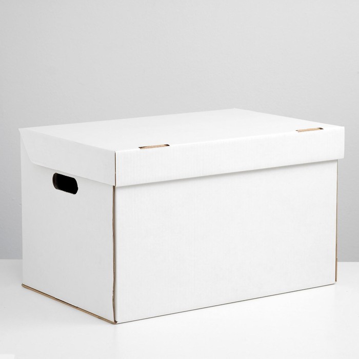 Коробка для хранения, белая, 48 х 32,5 х 29,5 см - Фото 1