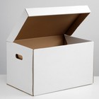 Коробка для хранения, белая, 48 х 32,5 х 29,5 см - Фото 2