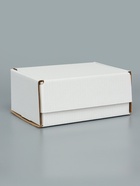 Коробка самосборная, белая, для подарков, хранения и отправки посылок, 22×16.5×10 см - Фото 3