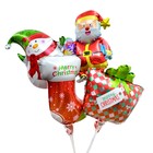 Шар воздушный фольгированный 12" «Новогодний носок» - Фото 2
