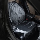 Накидка на авто сиденье "Пижон" одноместная, ПВХ, 64,5 х 130 см, чёрная - фото 6304036