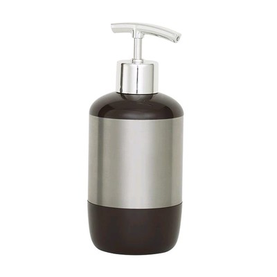 Дозатор для жидкого мыла Lima, 450 мл, пластик, нержавейка, цвет коричневый