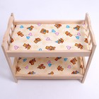 Кровать для кукол, большая двухъярусная, 50×25 см - Фото 4