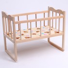 Кровать - качалка для кукол, большая, 50×30×45 см - Фото 5