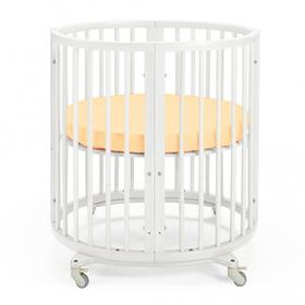 Простыня круглая «Крошка Я» 115х115 см, цвет коралловый, мако-сатин