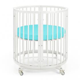 Простыня круглая 115х115 см, цвет мятный, мако-сатин