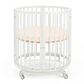 Простыня круглая «Крошка Я» 115×115 см, цвет молочный, мако-сатин  (артикул 4963249)  большой выбор товаров оптом и в розницу по низким ценам с доставкой